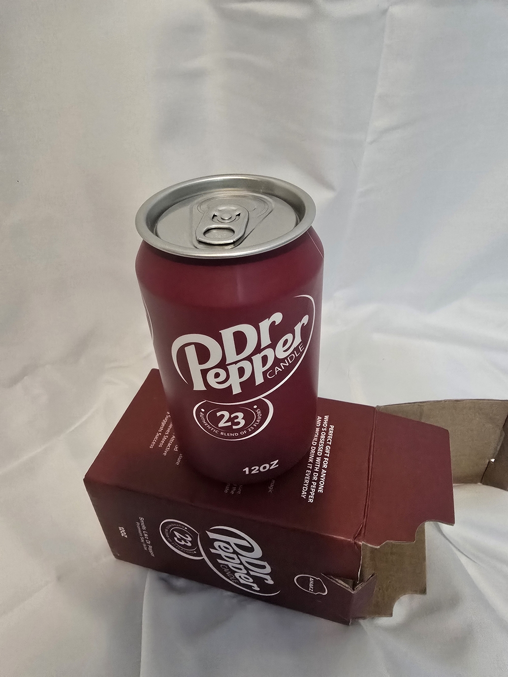 Dr Pepper Maroon Scented Can Candle - 12oz